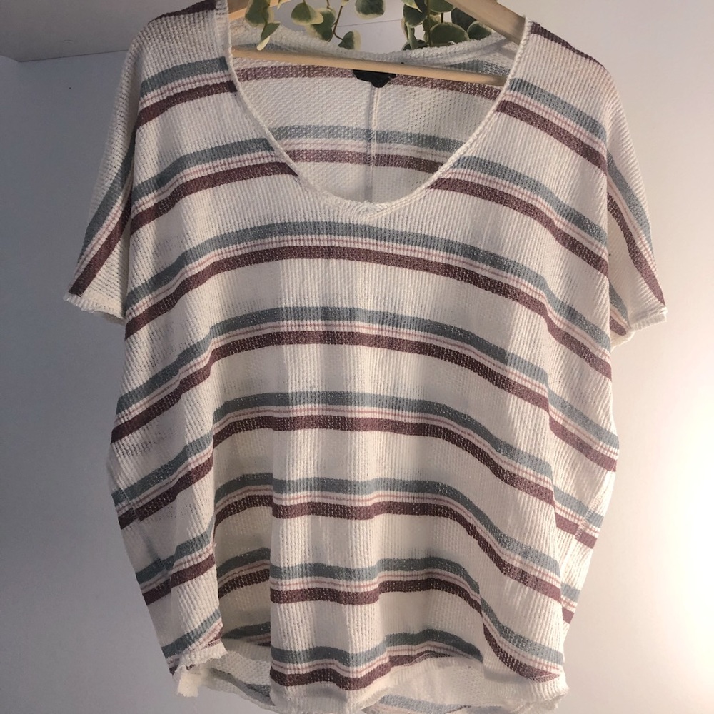 Urban Outfitters Oversized Striped Cotton T-Shirt